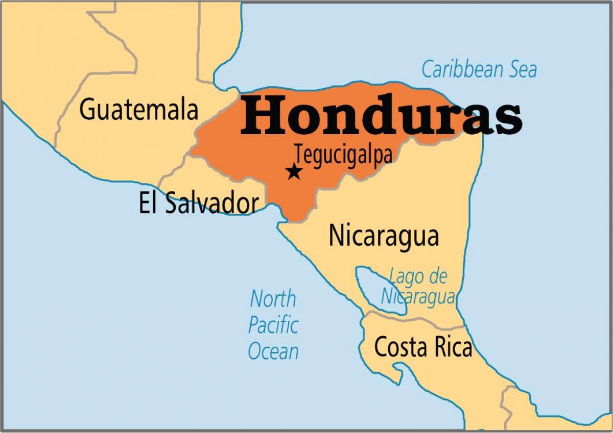 Hondures capital mapa