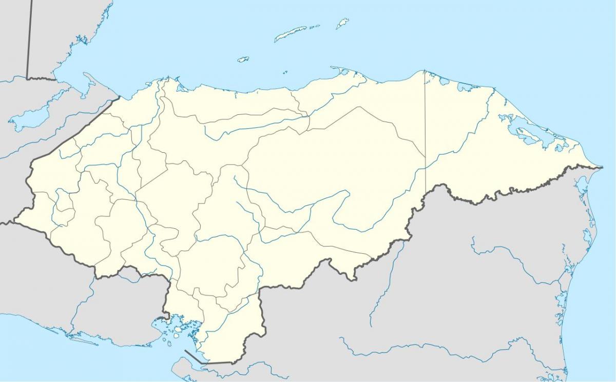 mapa mostrant Hondures