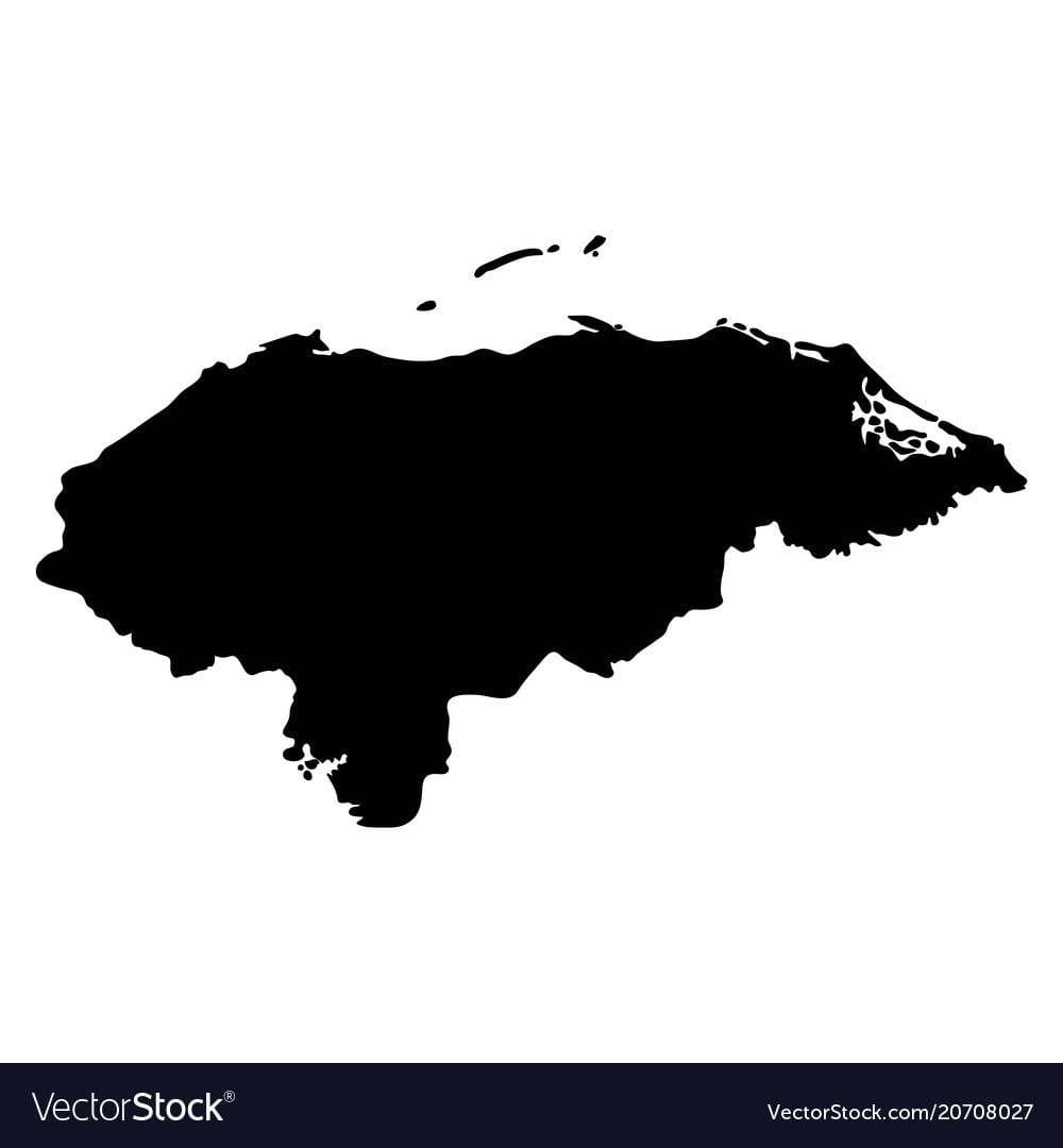 mapa d'Hondures mapa de vectors