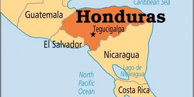 Hondures capital mapa