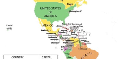 Mapa d'Hondures amèrica del sud