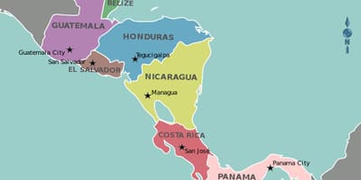 Mapa d'Hondures mapa d'amèrica central