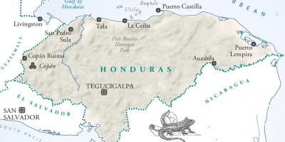 Mapa de la ceiba Hondures