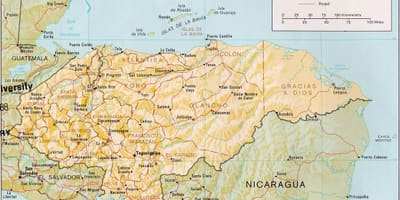 Roatàn badia illes Hondures mapa