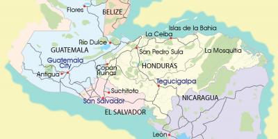 Mapa de la mosquitia Hondures